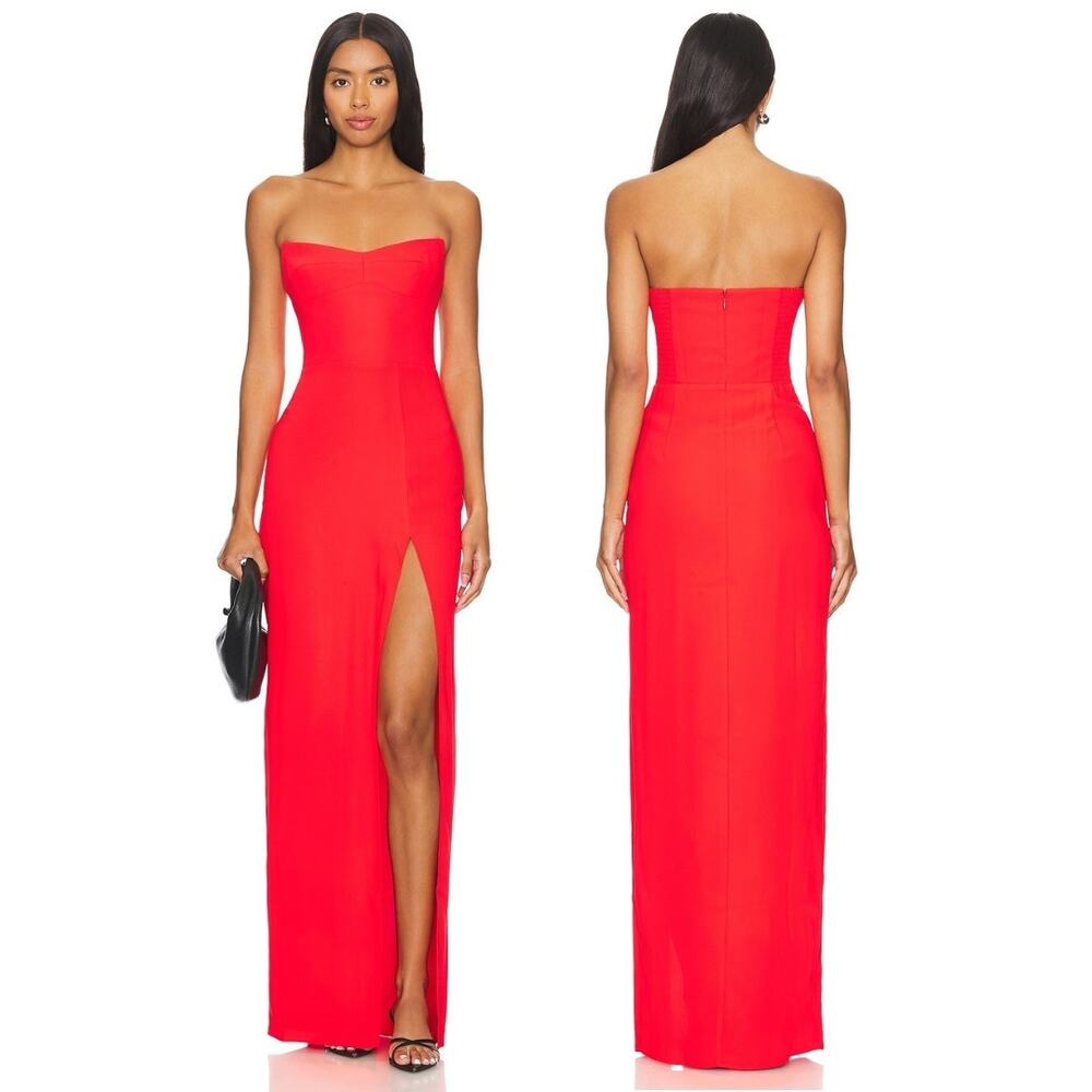 Amanda Uprichard Ivy Gown Strapless Formal Evening Gala Party Prom Wedding XS